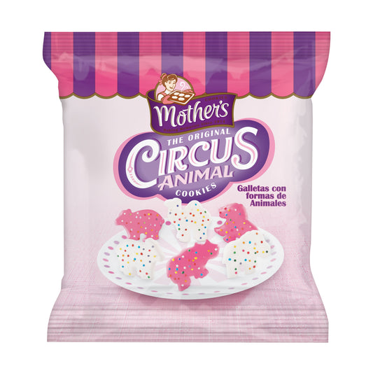 Mother's Frosted Animal Crackers Box Of Pouches 12 Ounce Size - 4 Per Case.