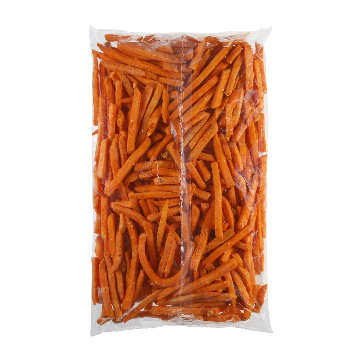 Simplot Sweets 6"x8" Sweet Potato Thin Cut Fries 2.5 Pound Each - 6 Per Case.