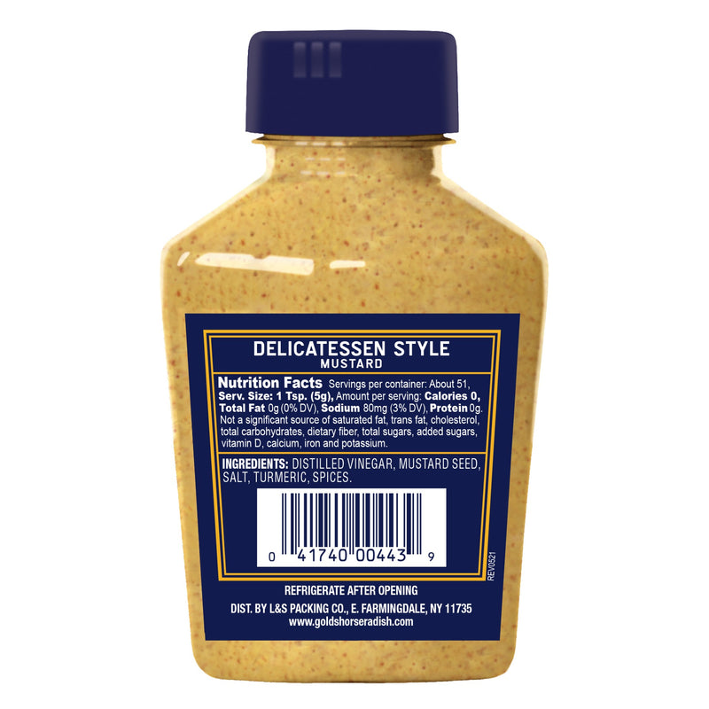 Gold's Squeeze Deli Mustard 10 Ounce Size - 12 Per Case.