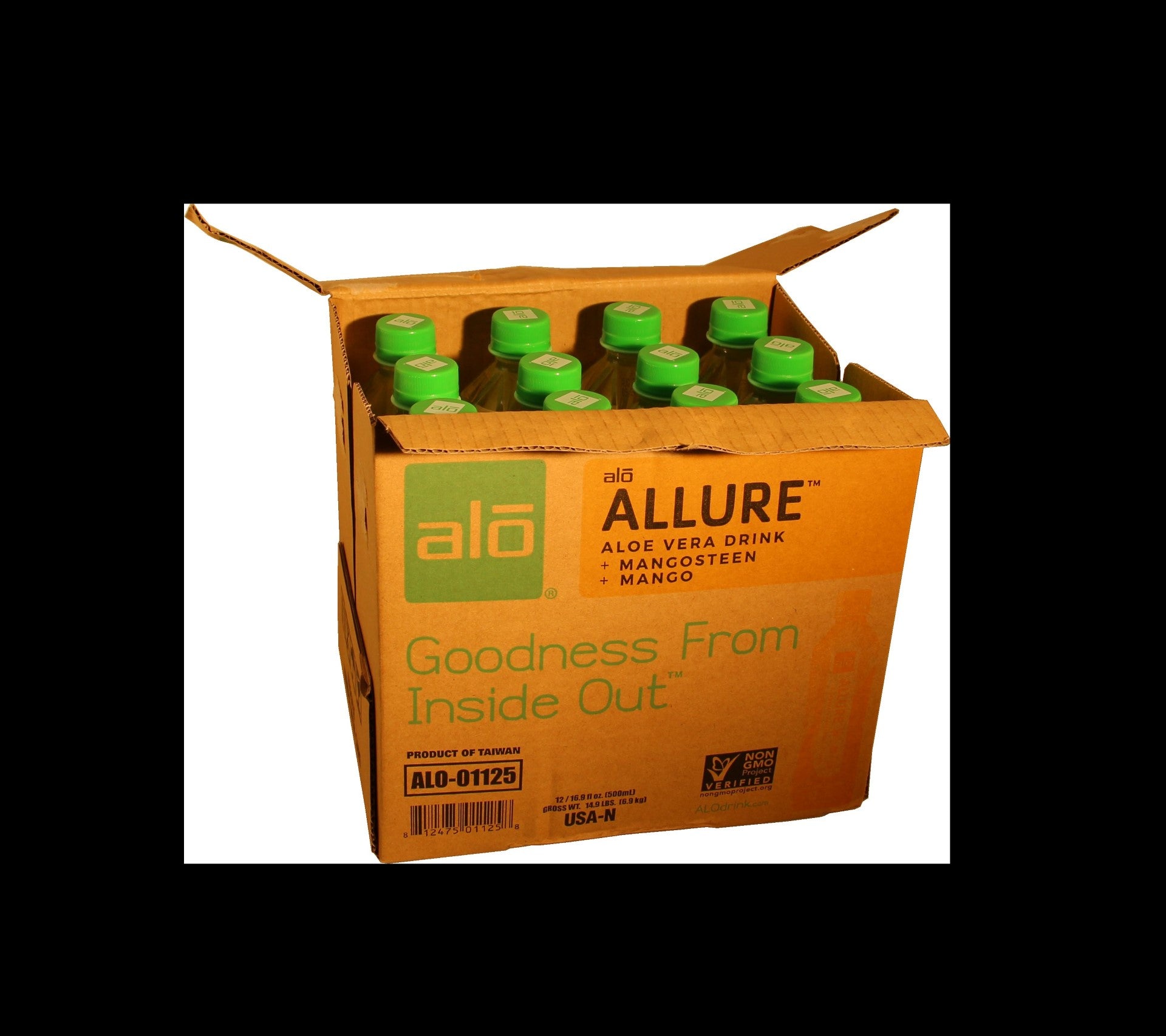 Alo Drink Allure Aloe Mangosteen & Mango 16.9 Fluid Ounce - 12 Per Case.