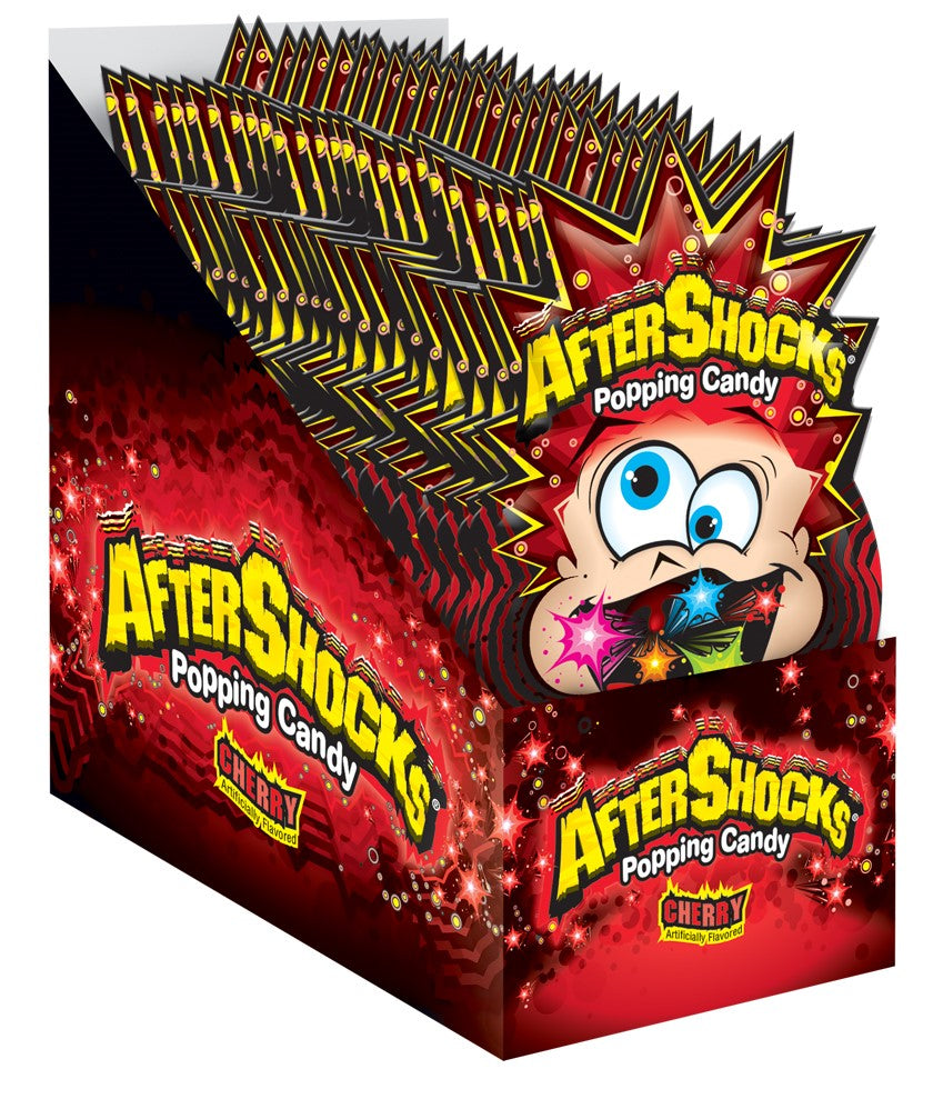 Aftershocks Popping Candy The Pop That Will Not Stop 0.33 Ounce Size - 192 Per Case.