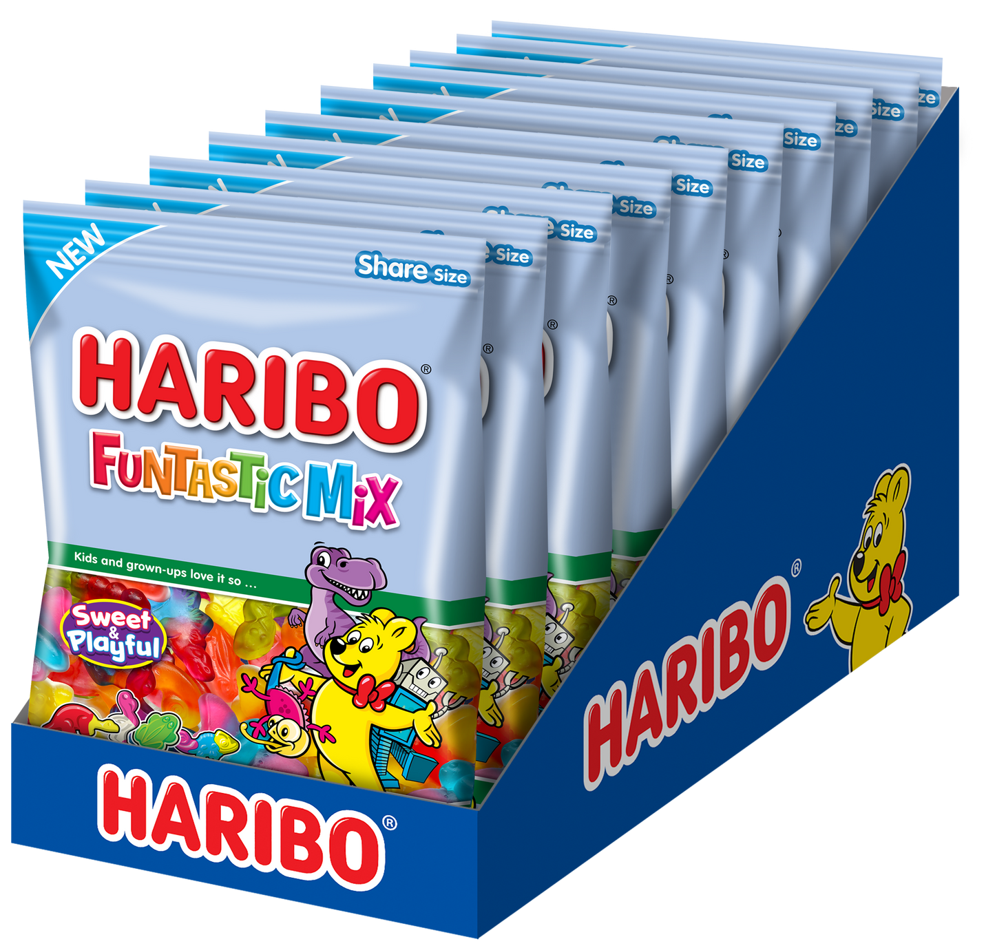 Haribo Confectionery Funtastic Mix Pb Drc 8 Ounce Size - 10 Per Case.