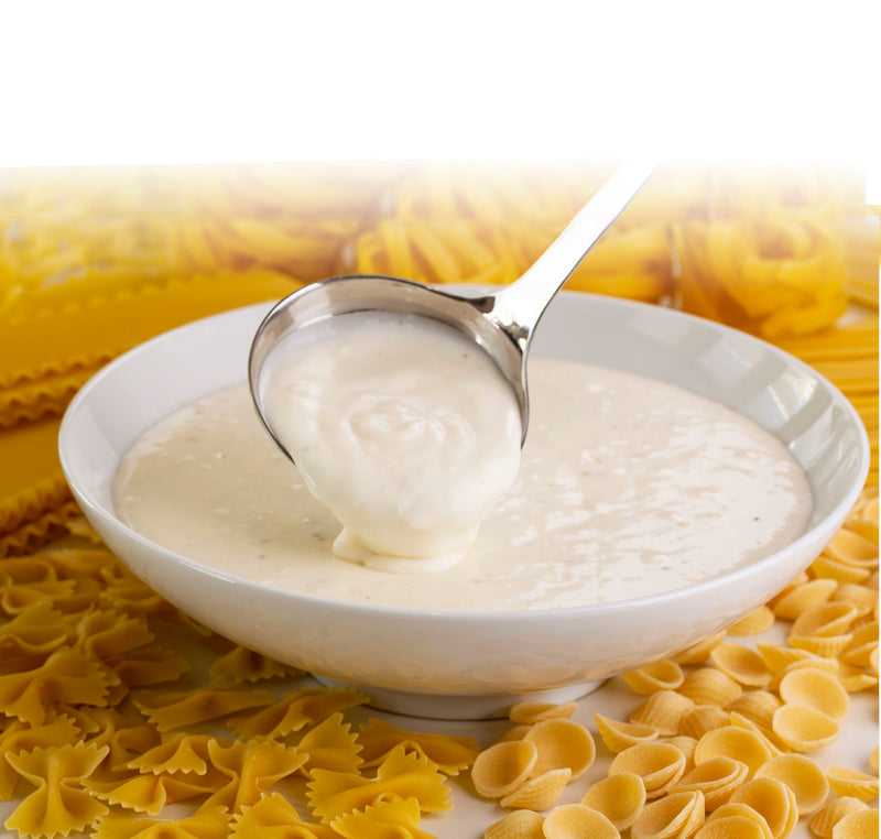 Taste Traditions Alfredo Sauce Keep Frozen And Product Of USA 5 Pound Each - 4 Per Case.