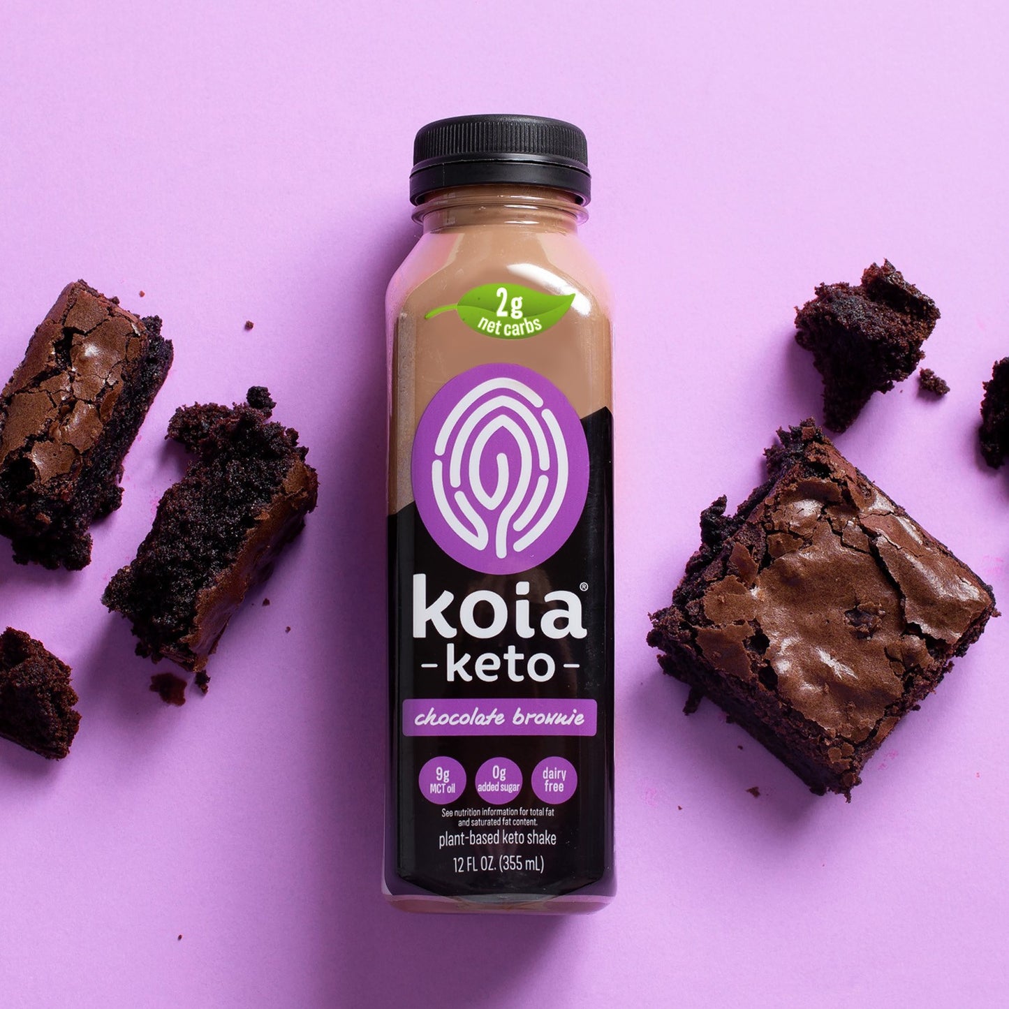 Koia Chocolate Brownie Protein Drink 1 Each - 6 Per Case.