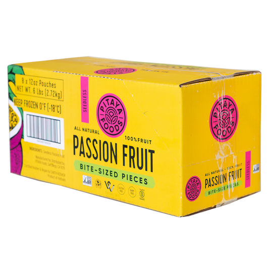 Pitaya Plus Seedless Passion Fruit Cube 12 Ounce Size - 8 Per Case.