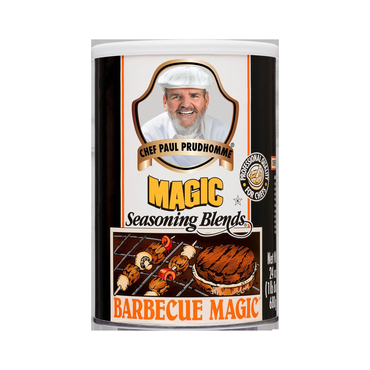 Barbecue Magic Canisters 24 Ounce Size - 4 Per Case.