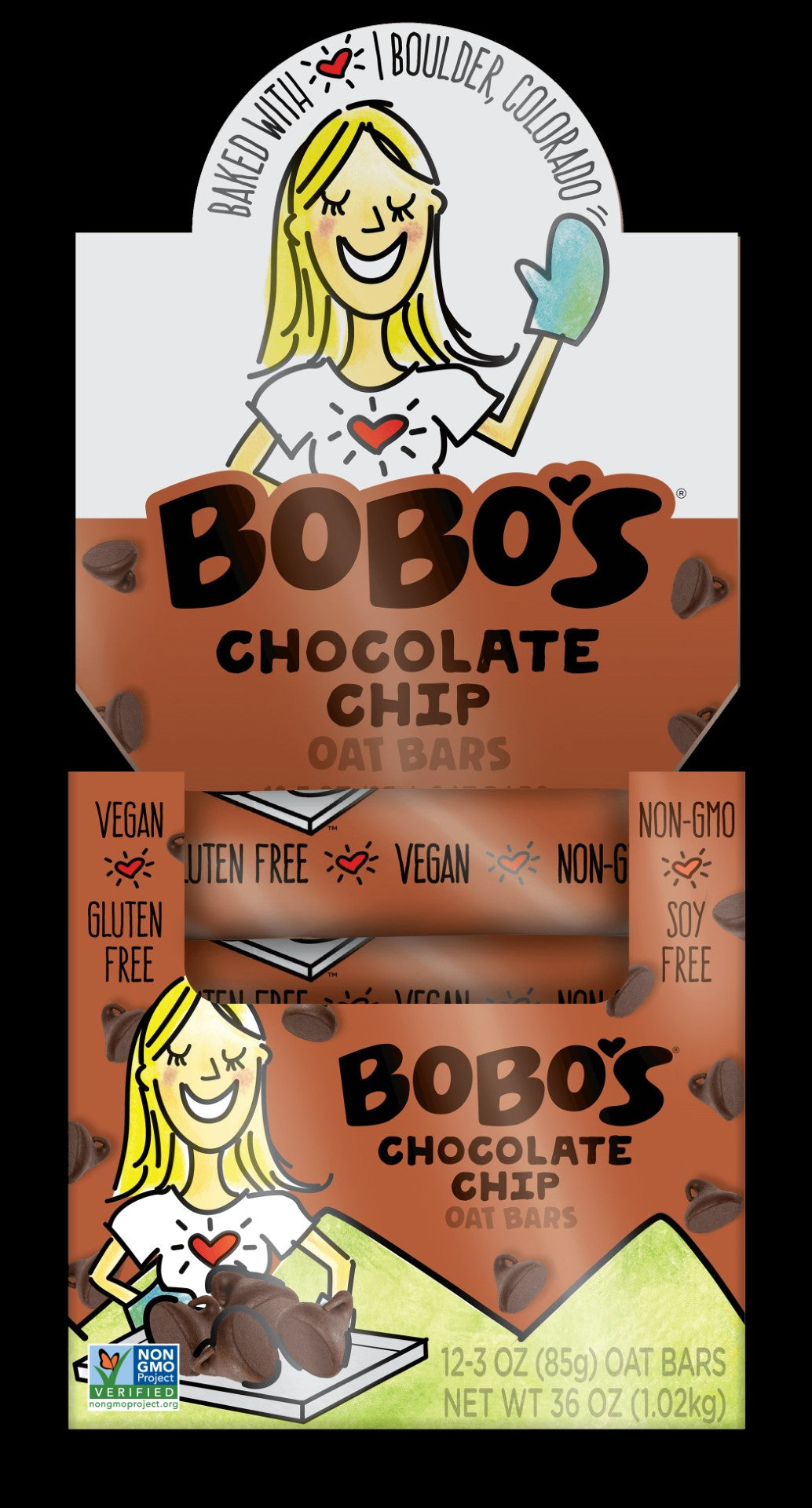 Chocolate Chip Bar 3 Ounce Size - 48 Per Case.