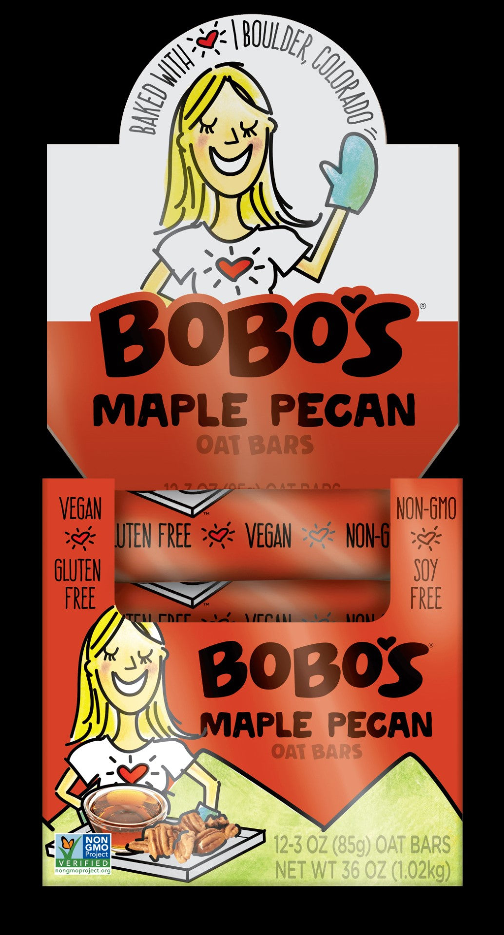 Maple Pecan Bar 3 Ounce Size - 48 Per Case.