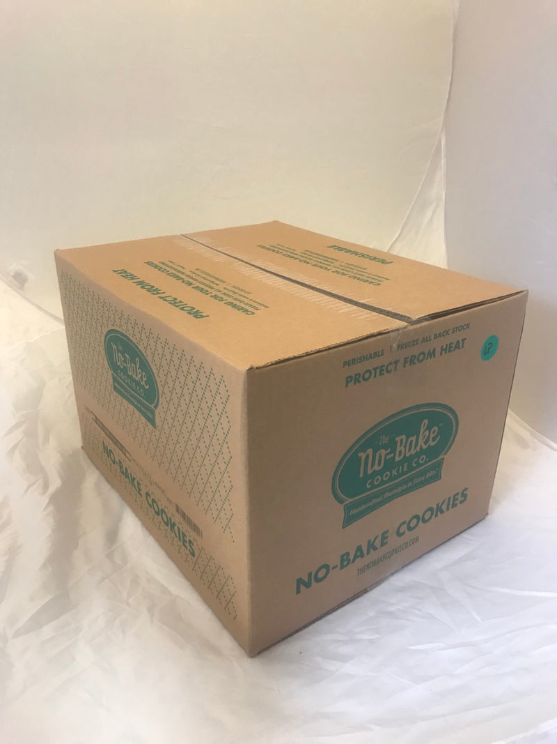 The No Bake Cookie Co Original Chocolate Large Individually Wrapped 4.3 Ounce Size - 72 Per Case.