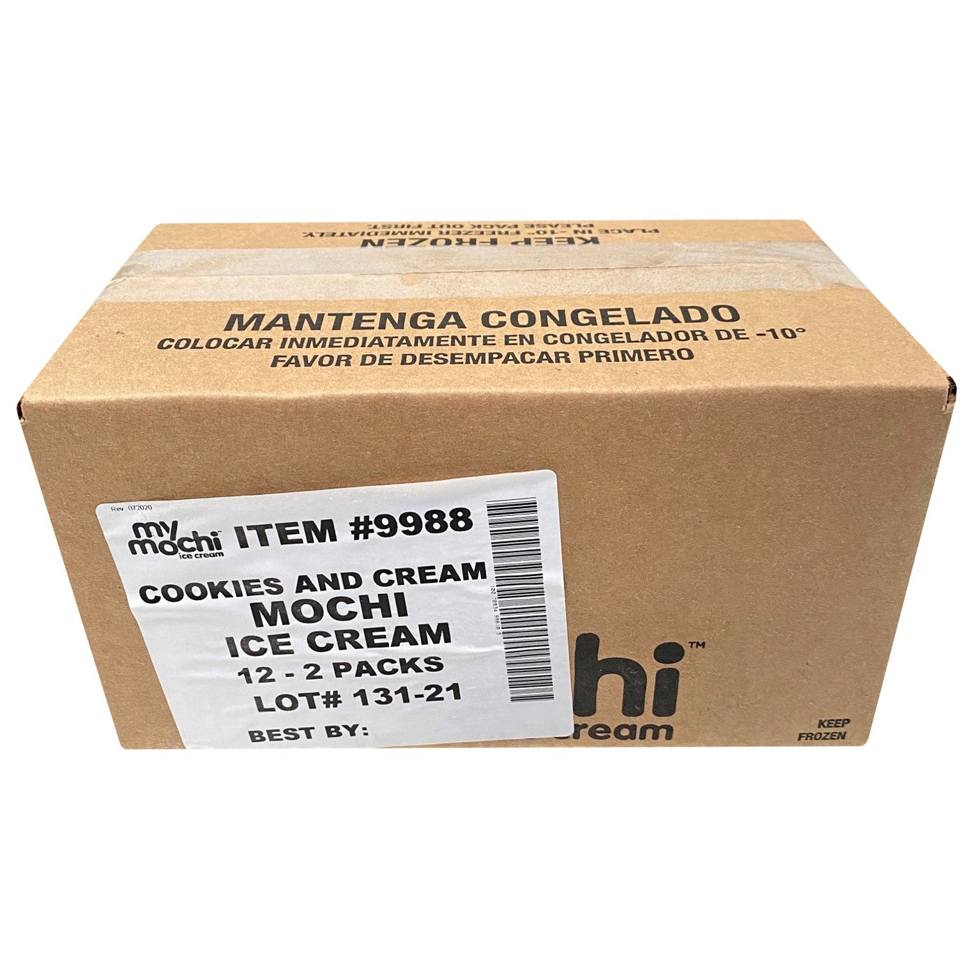 Mymochi Mochi Ice Cream Cookies & Creme 1.5 Ounce Size - 12 Per Case.