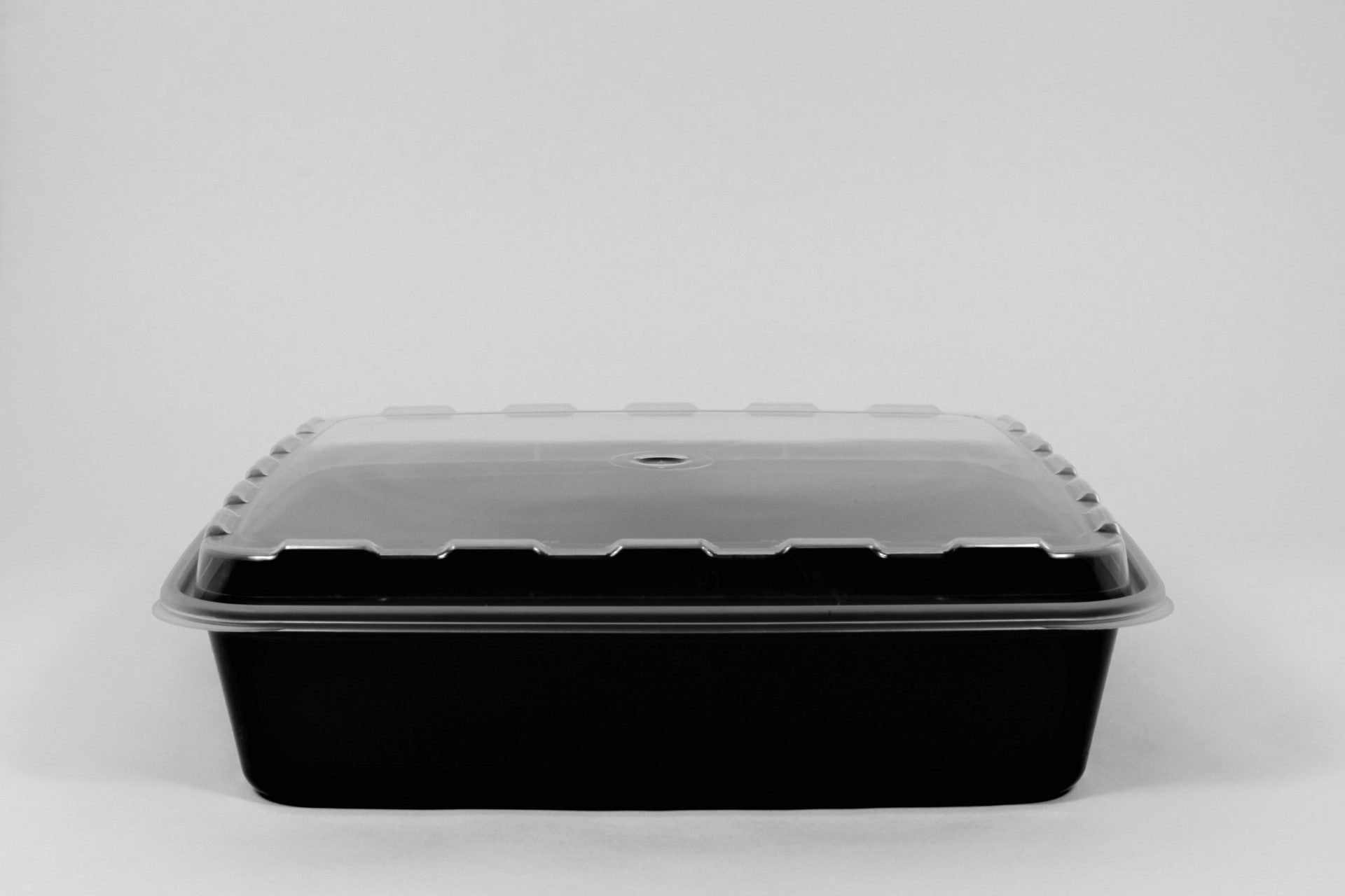 Cubeware Square Container Black Base With Clear Lid 100 St - 1 Per Case.