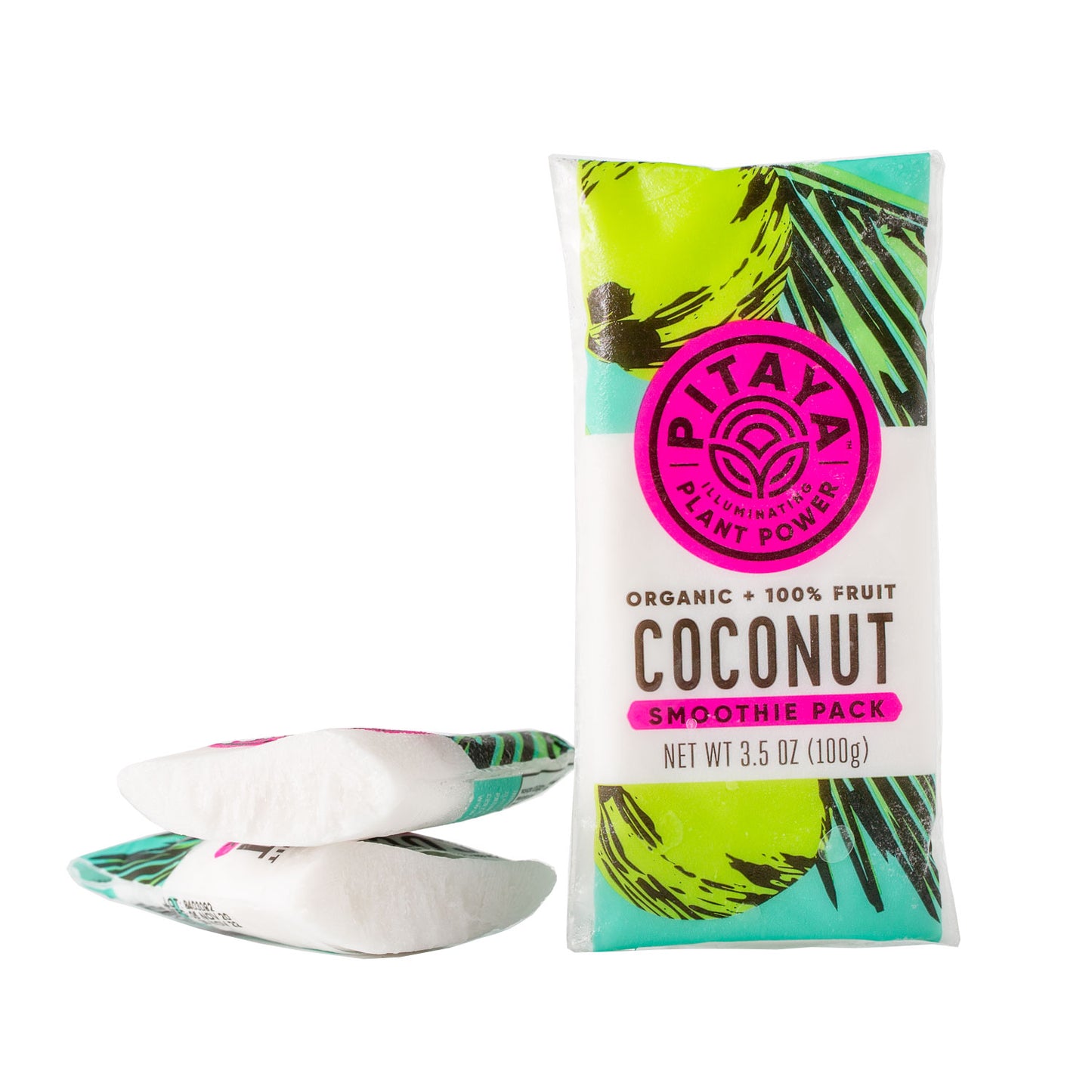 Pitaya Plus Organic Coconut Smoothie Packs 100 Grams Each - 60 Per Case.