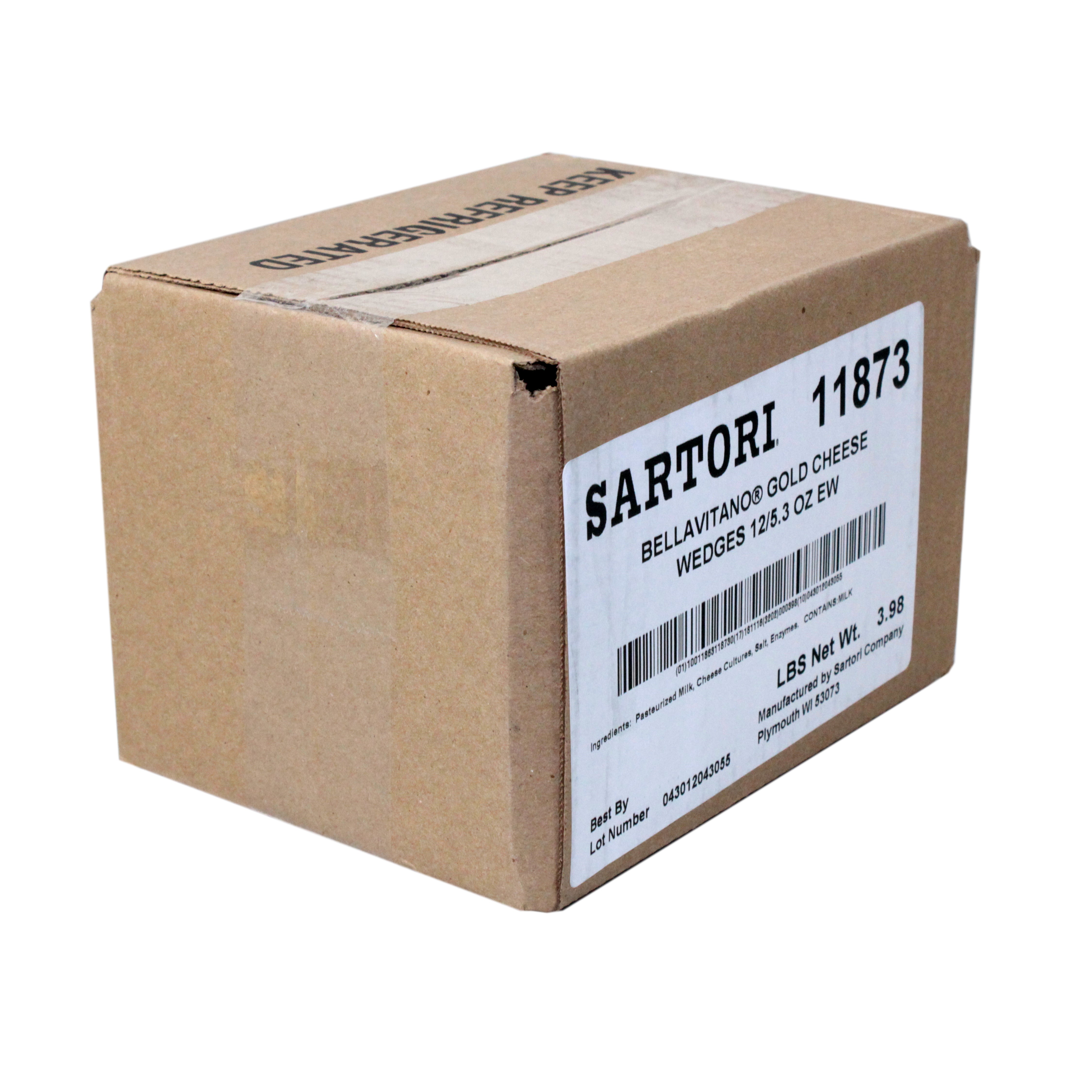 Cheese Bellavitano Gold Wedge 5.3 Ounce Size - 12 Per Case.