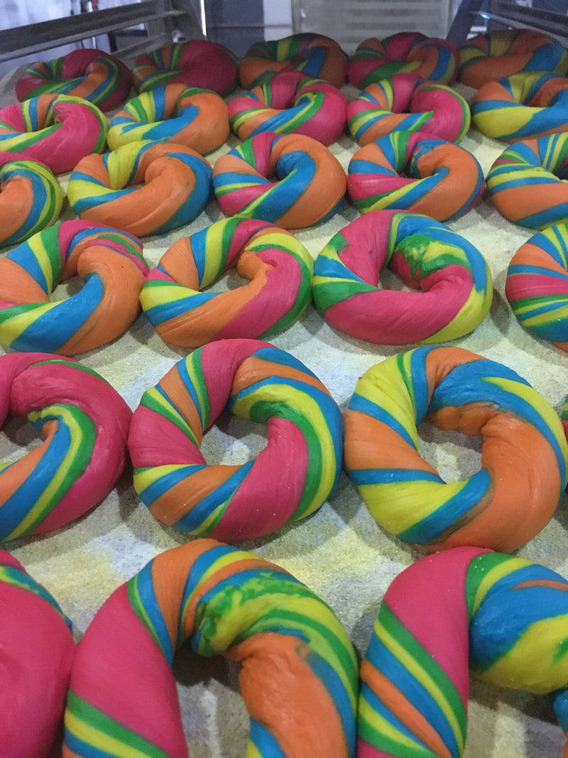 Davidovich Rainbow Bagel 5.25 Ounce Size - 60 Per Case.