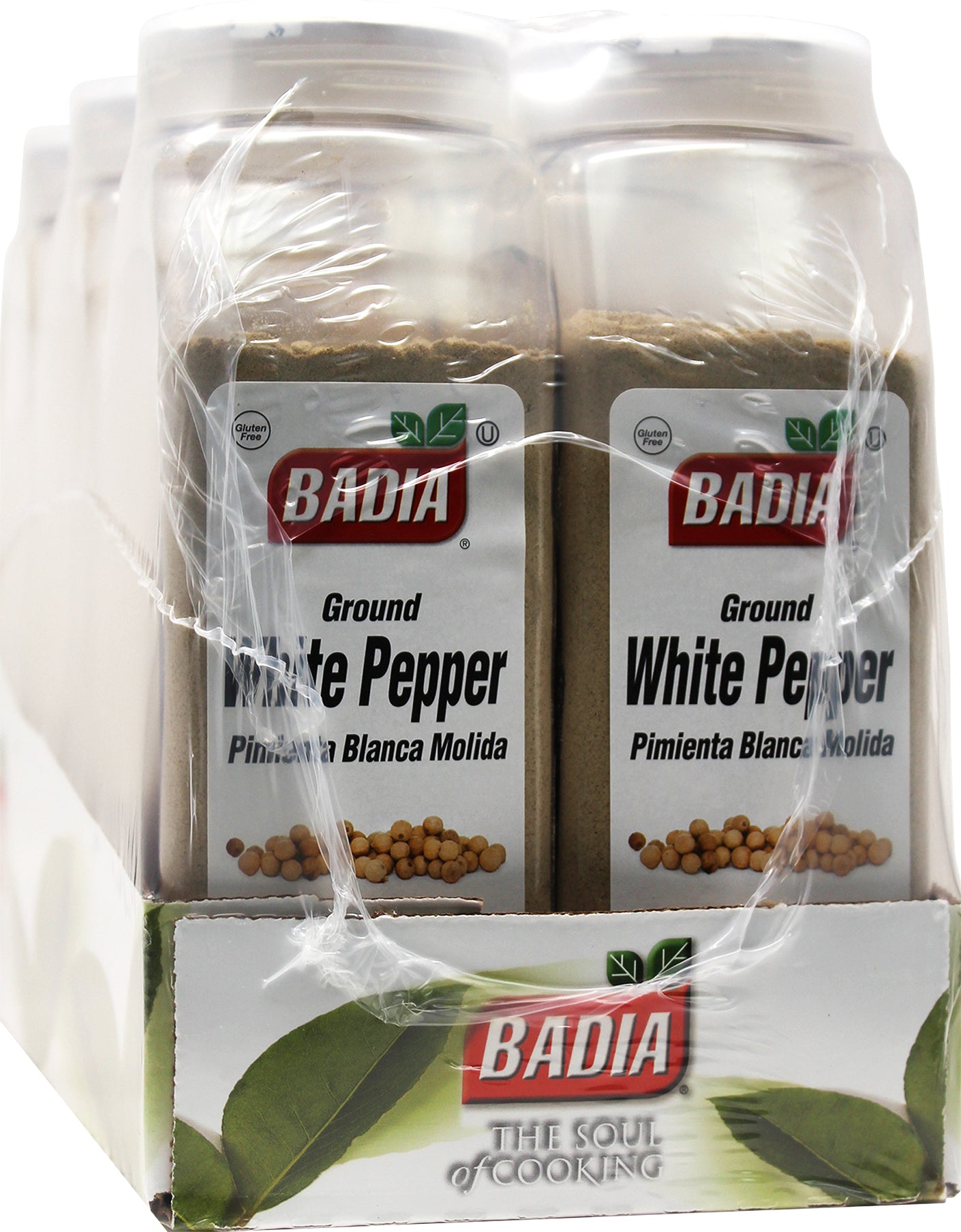 Badia Pepper White Ground 16 Ounce Size - 6 Per Case.