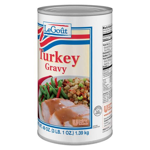 Legout Sauces Gravies Turkey Gravy 49 Ounce Size - 12 Per Case.