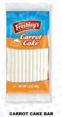 Snack Cake Carrot Iced 3.5 Ounce Size - 48 Per Case.