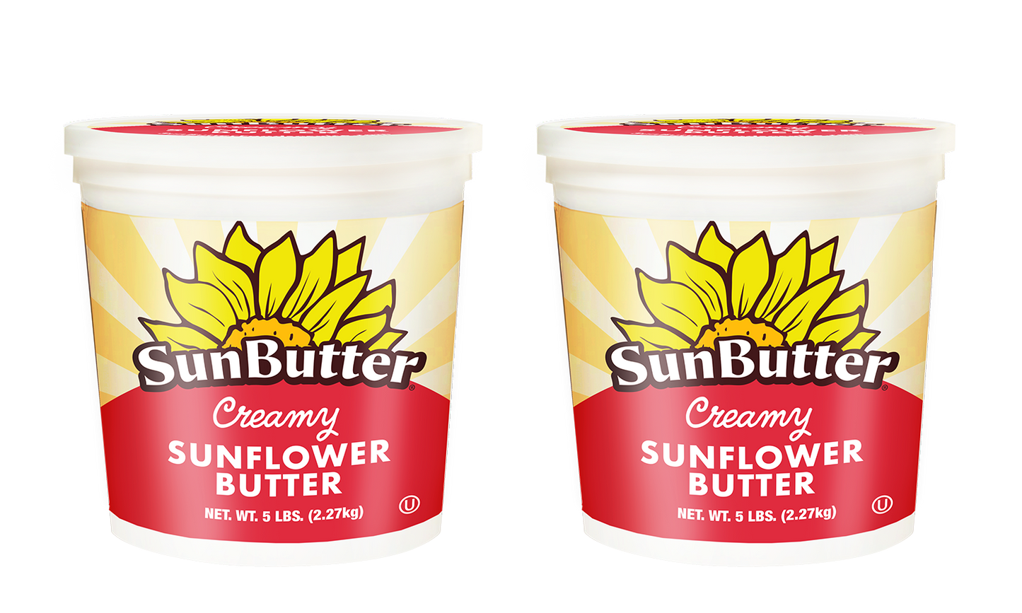 Sunbutter Creamy Tubs 5 Pound Each - 2 Per Case.