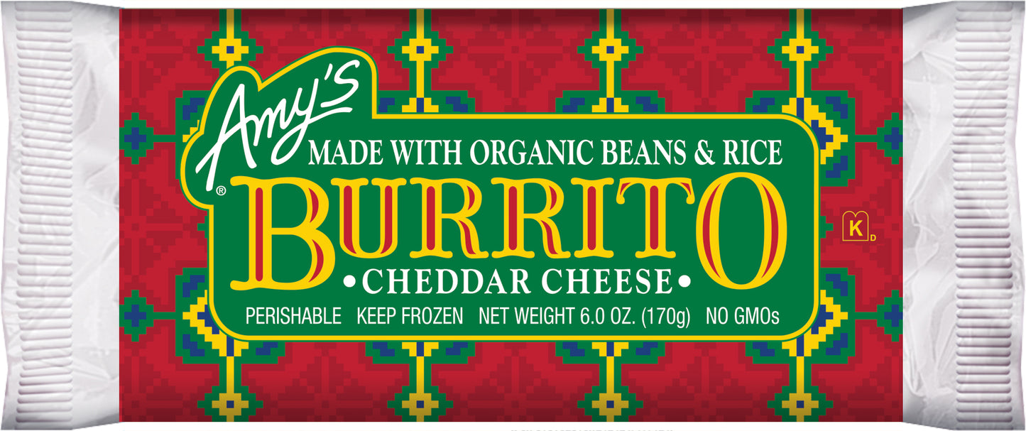 Bean & Cheese Burrito 6 Ounce Size - 12 Per Case.