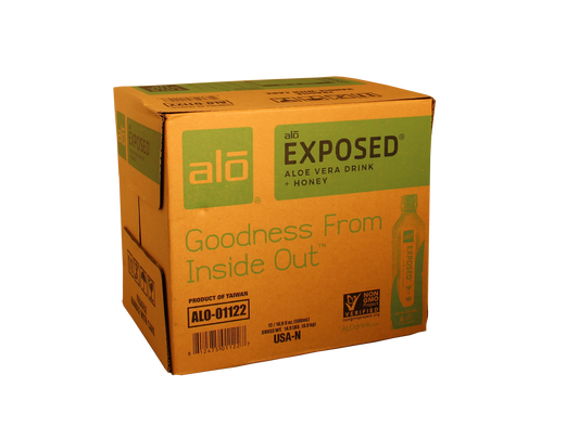 Alo Drink Exposed Original Aloe & Honey 16.9 Fluid Ounce - 12 Per Case.