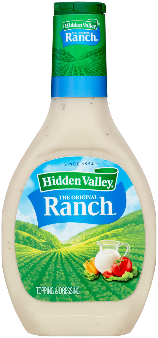 Dressing Ranch Hidden Valley Plastic Bottle Fluid 16 Ounce Size - 6 Per Case.