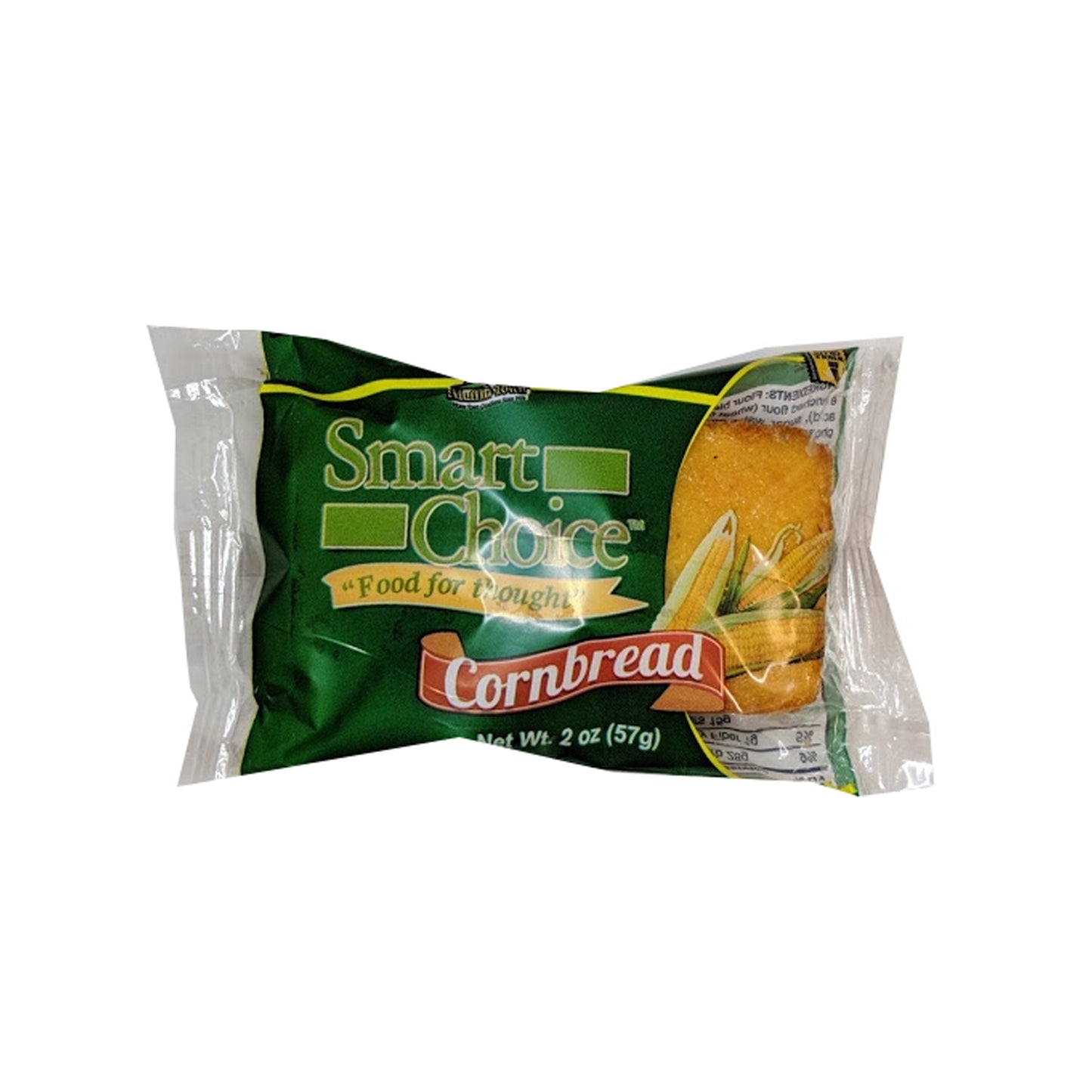 Smartchoice Wh Grain Cornbread 2 Ounce Size - 72 Per Case.