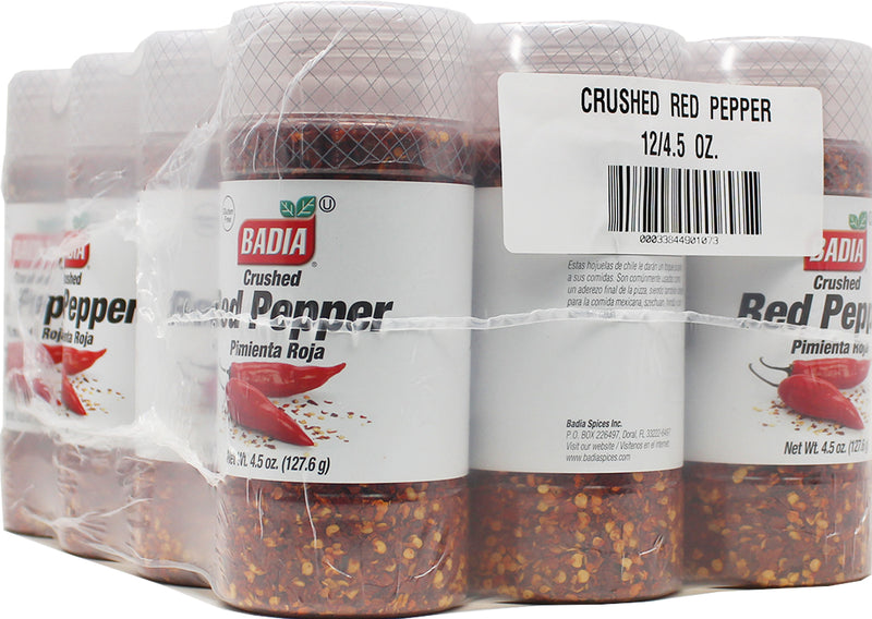 Badia Crushed Red Peppers 4.5 Ounce Size - 12 Per Case.