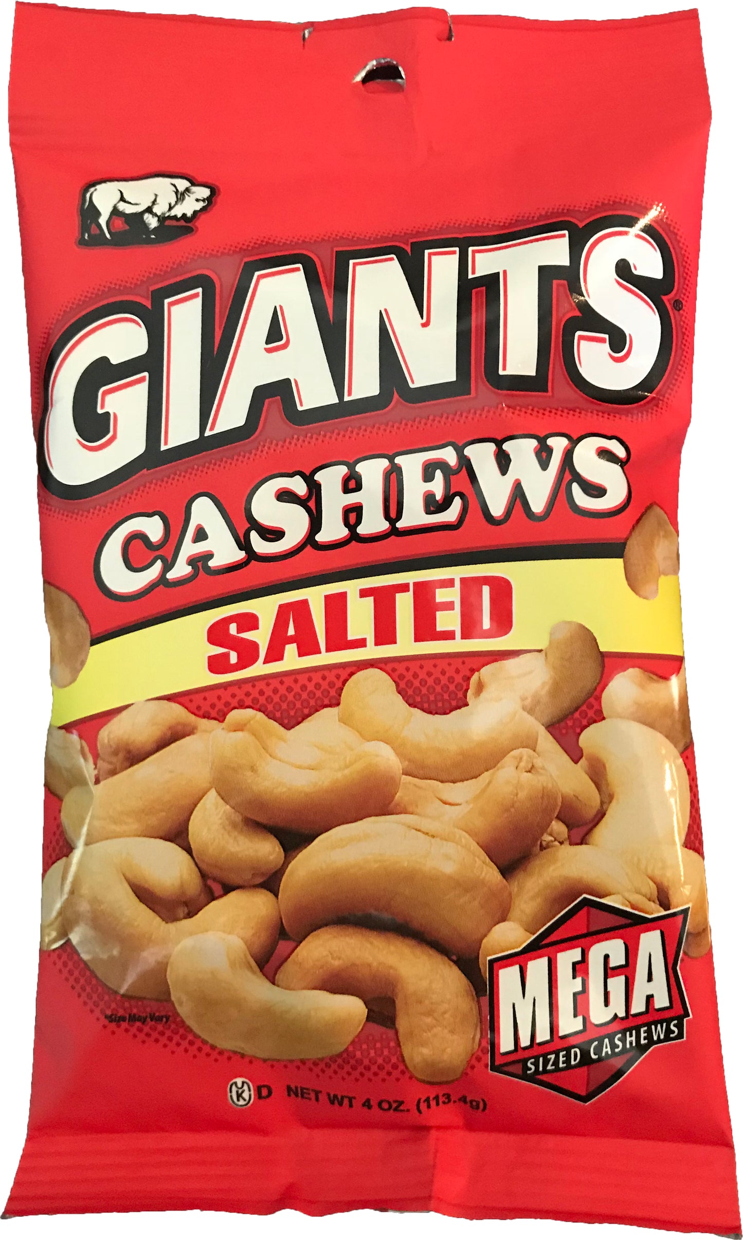 Giant Snack Inc Giants Cashew Salted 4 Ounce Size - 8 Per Case.