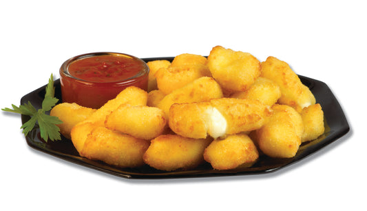 Homestyle Cheddar Cheese Curds 5 Ounce Size - 32 Per Case.