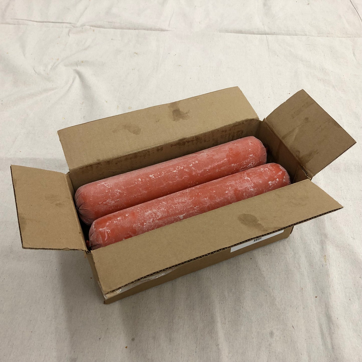 Uncut Plant Based Sausage Ground Uncooked 2.5 Pound Each - 4 Per Case.