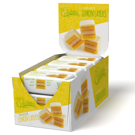 Cookies United Sweet Lemon Cake Bites 2 Ounce Size - 96 Per Case.