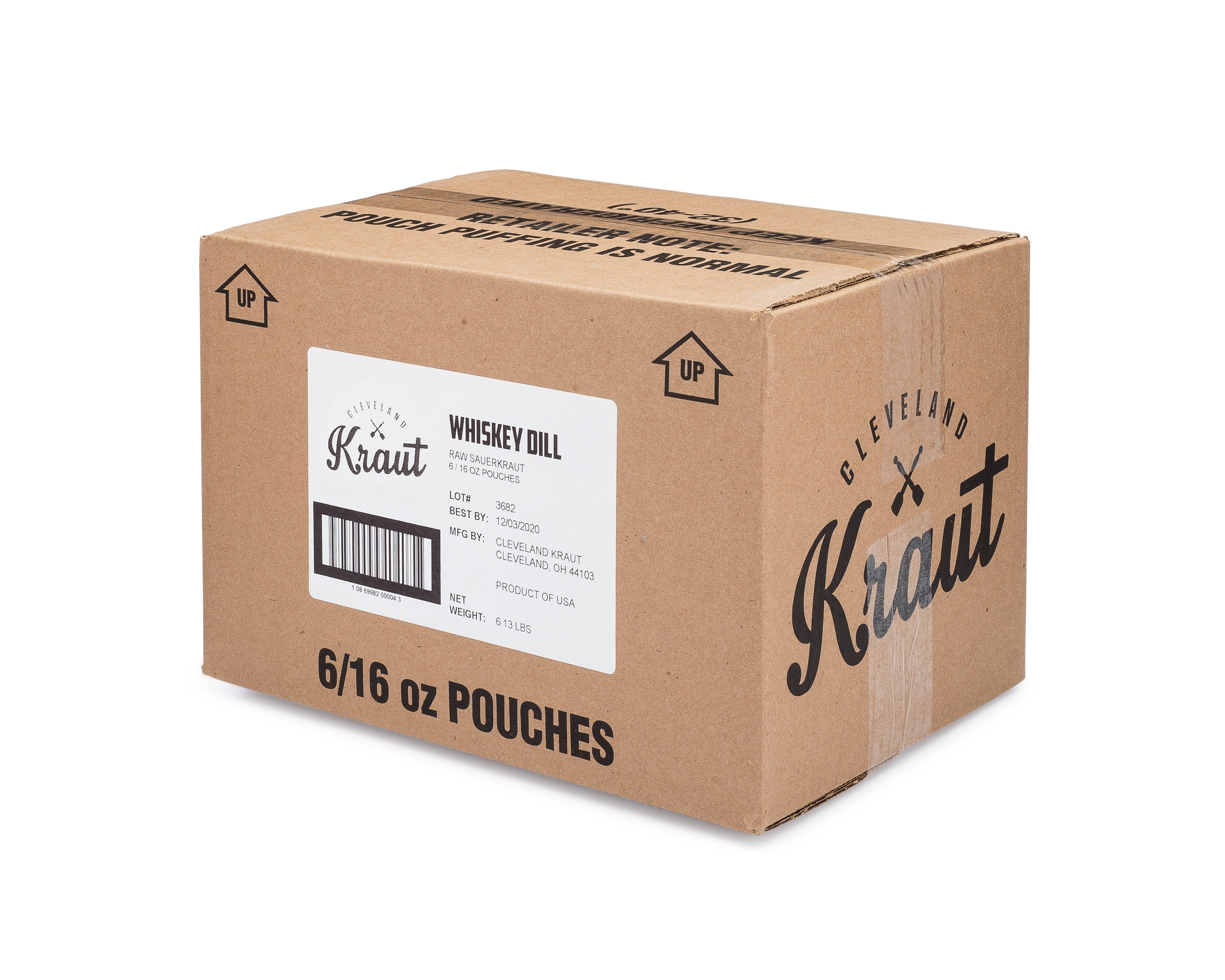 Cleveland Kitchen Whiskey Dill 16 Ounce Size - 6 Per Case.