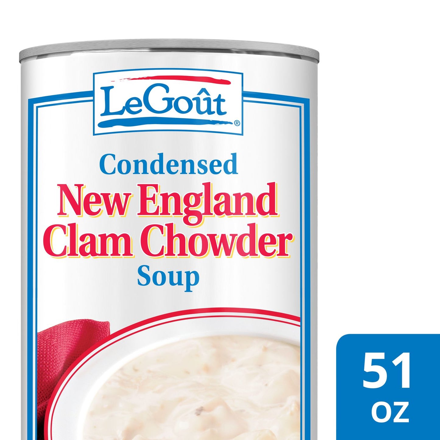 Legout Soups Ne Clam Chow 51 Ounce Size - 12 Per Case.