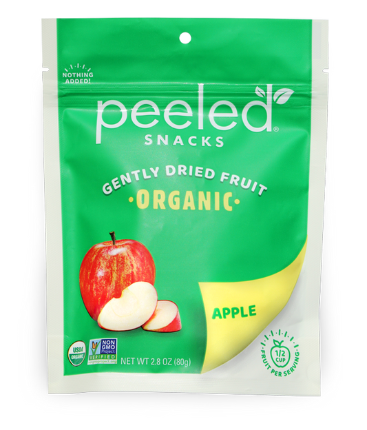 Peeled Snacks Apple Two Core 2.8 Ounce Size - 12 Per Case.