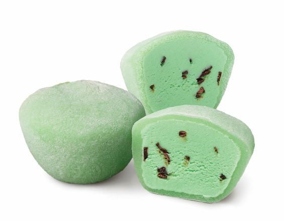 Mymochi Mint Chip Mochi Ice Cream 6 Count Packs - 12 Per Case.