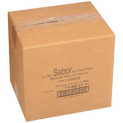 Gal Sabor By Texas Pete Mexican Hot Sauce 0.5 Gallon - 4 Per Case.