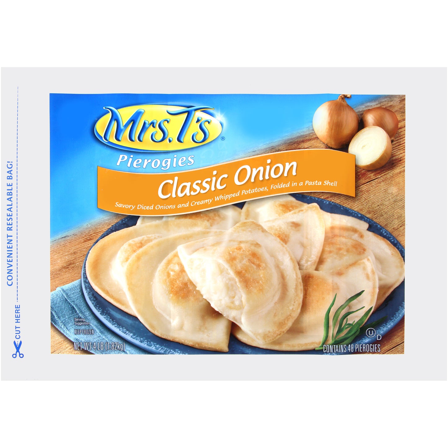 Pierogy Potato & Onion Vegan 48 Each - 6 Per Case.