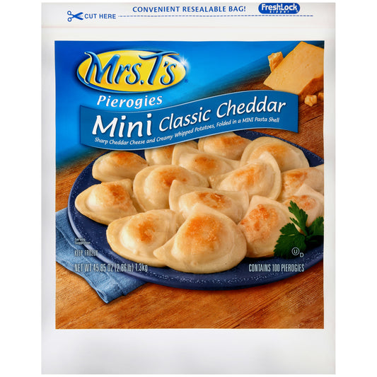 Pierogy Potato & Cheese Miniature 100 Each - 4 Per Case.