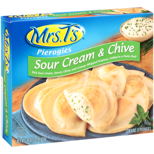 Pierogies Potato Sour Cream & Chive 12 Each - 12 Per Case.