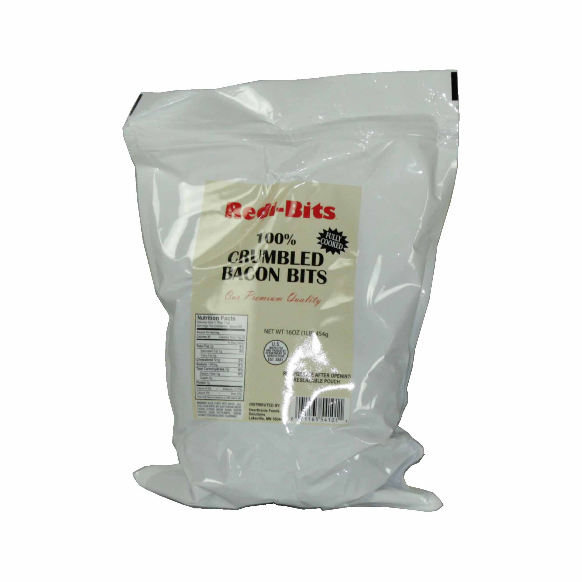 Redi Bits Pure Bacon Bit Crumbles 1 Pound Each - 6 Per Case.