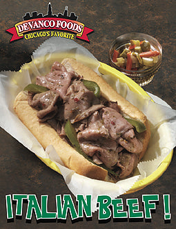 Devanco Italian Beef With Gravy 1 Count Packs - 1 Per Case.