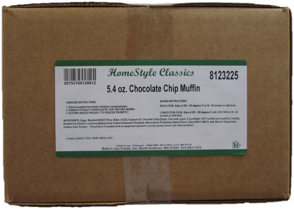 Bake'n Joy Homestyle Chocolate Chip Muffin Batter 5.4 Ounce Size - 75 Per Case.