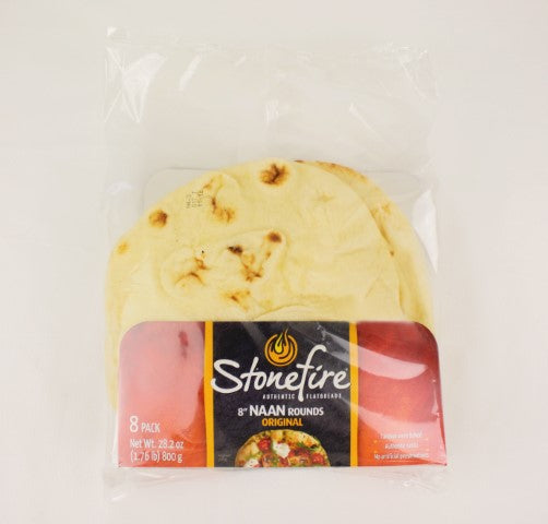 Stonefire 8" Naan Round Original 8 Count Packs - 6 Per Case.