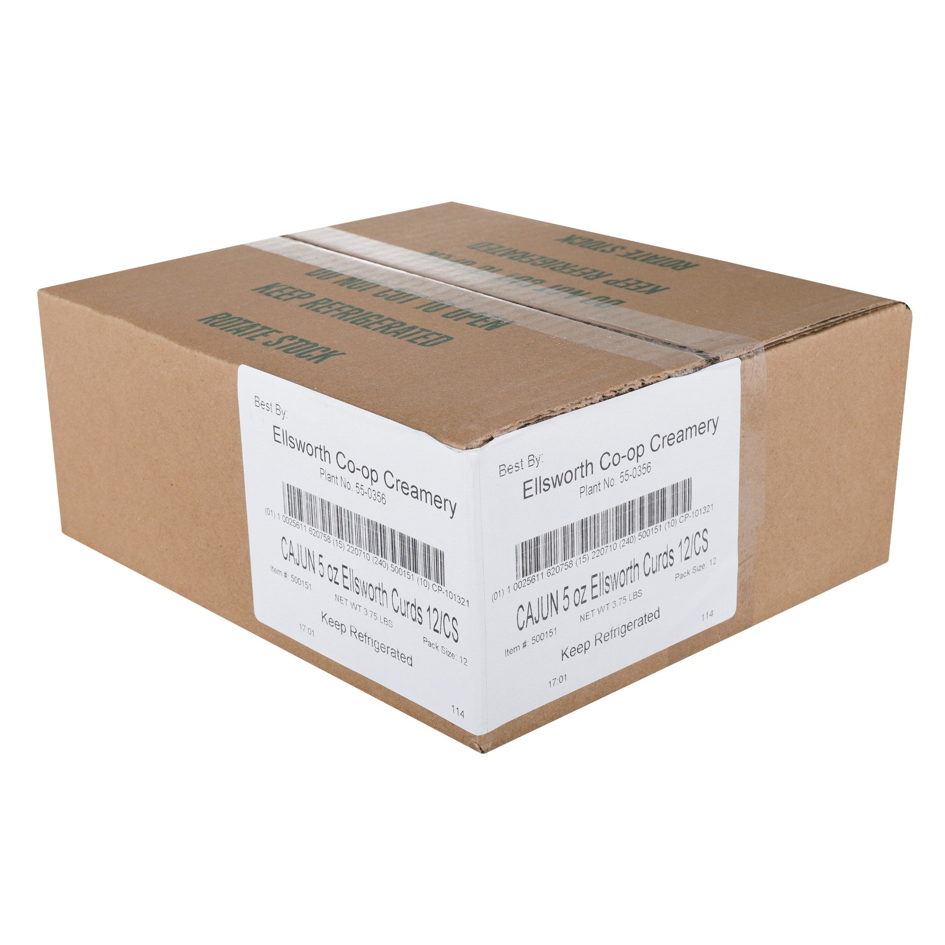 Ellsworth Natural White Cheddar Cheese Cajunseasoning 5 Ounce Size - 12 Per Case.