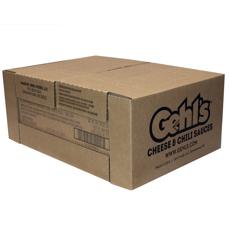 Gehl's Sharp Cheddar With Valves 80 Ounce Size - 4 Per Case.