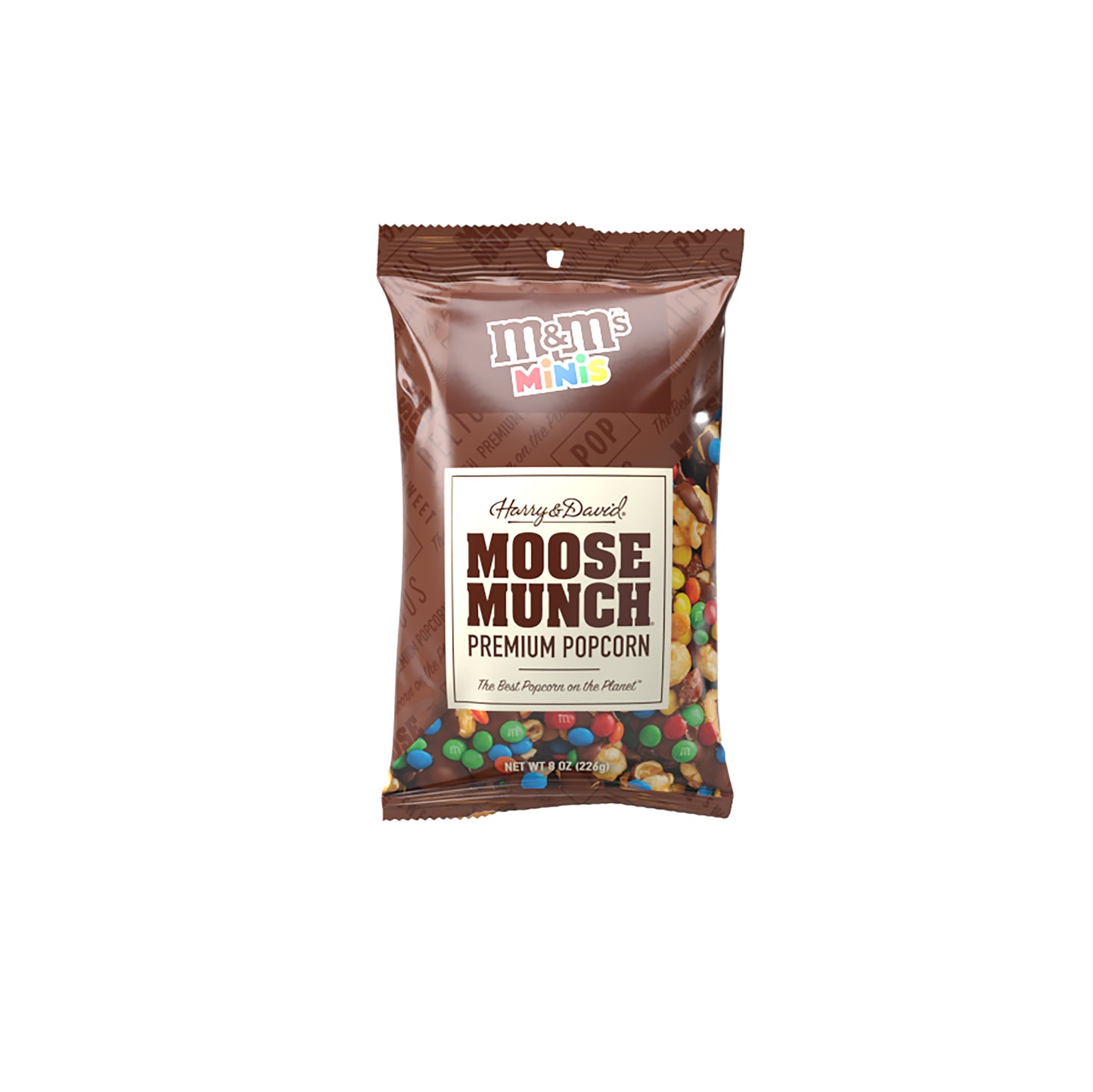 Moose Munch Bag M&m Mini 8 Ounce Size - 6 Per Case.