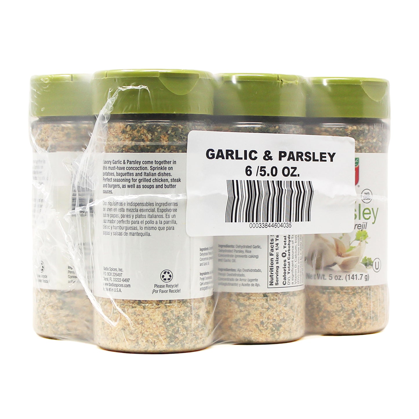 Badia Garlic Ground With Parsley 5 Ounce Size - 6 Per Case.