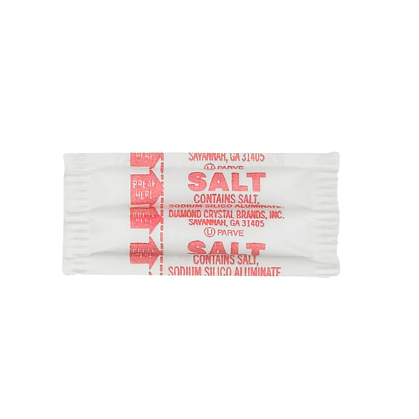 Packet Brand Fluted Salt Packets 0.75 Grams Each - 3000 Per Case.