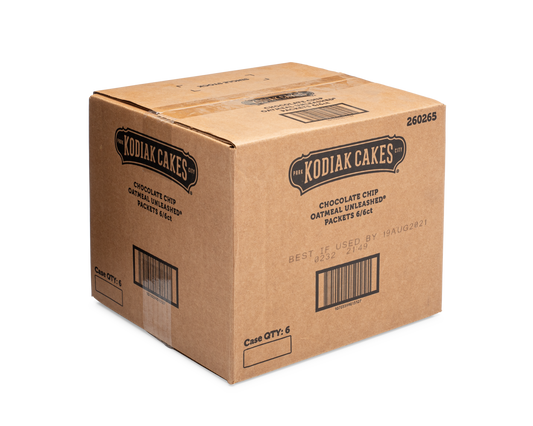 Kodiak Cakes Chocolate Chip Oatmeal Packets 10.58 Ounce Size - 6 Per Case.