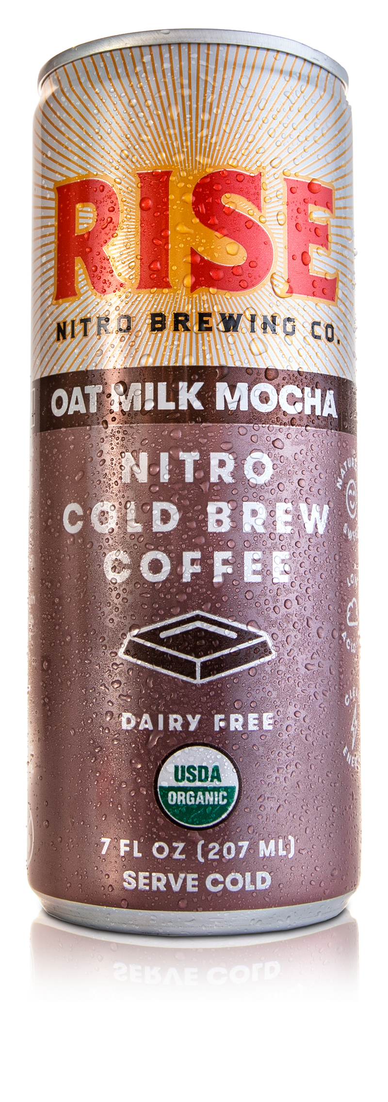 Rise Brewing Co Mocha Nitro Cold Brew Latte 7 Fluid Ounce - 12 Per Case.